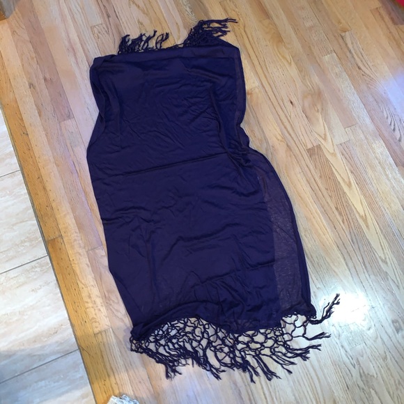 ONE STAR Deep Purple Pashmina - Picture 1 of 4